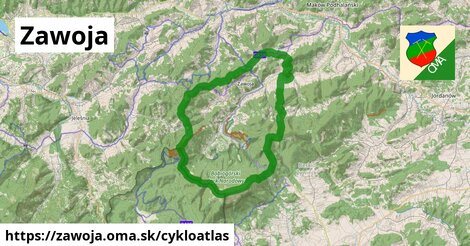 ikona Cyklo cykloatlas v zawoja