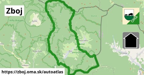 ikona Mapa autoatlas v zboj