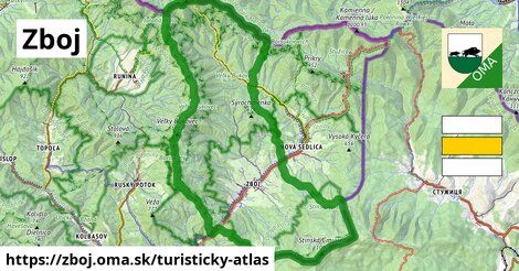 ikona Turistická mapa turisticky-atlas v zboj