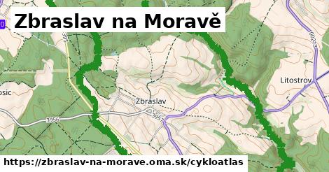 ikona Zbraslav na Moravě: 6,6 km trás cykloatlas v zbraslav-na-morave