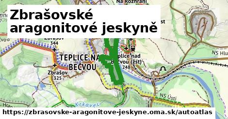 ikona Mapa autoatlas v zbrasovske-aragonitove-jeskyne