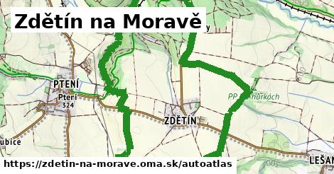 ikona Mapa autoatlas v zdetin-na-morave