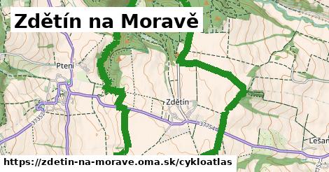 ikona Zdětín na Moravě: 1,91 km trás cykloatlas v zdetin-na-morave