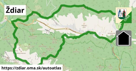 ikona Mapa autoatlas v zdiar