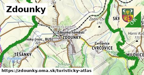 ikona Turistická mapa turisticky-atlas v zdounky