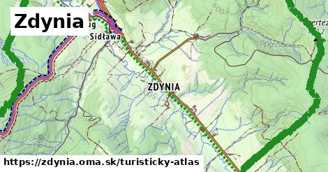 ikona Turistická mapa turisticky-atlas v zdynia