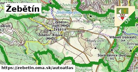 ikona Mapa autoatlas v zebetin