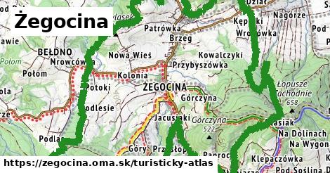 ikona Turistická mapa turisticky-atlas v zegocina