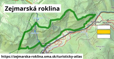 ikona Turistická mapa turisticky-atlas v zejmarska-roklina