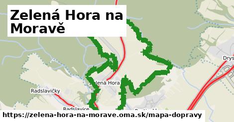 ikona Mapa dopravy mapa-dopravy v zelena-hora-na-morave