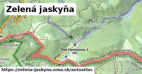 ikona Mapa autoatlas v zelena-jaskyna