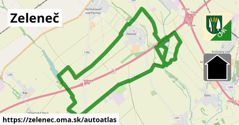 ikona Mapa autoatlas v zelenec