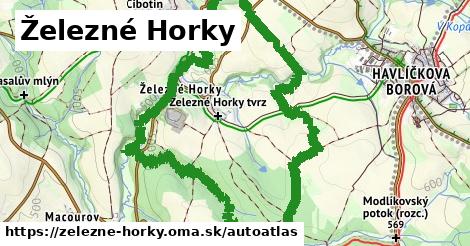 ikona Mapa autoatlas v zelezne-horky