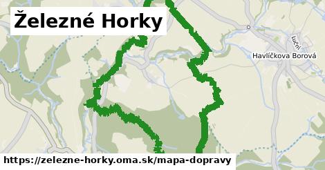 ikona Železné Horky: 0 m trás mapa-dopravy v zelezne-horky