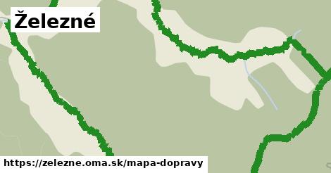 ikona Železné: 0 m trás mapa-dopravy v zelezne