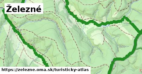 ikona Železné: 1,29 km trás turisticky-atlas v zelezne