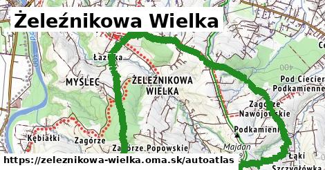 ikona Mapa autoatlas v zeleznikowa-wielka