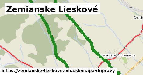 ikona Zemianske Lieskové: 10,0 km trás mapa-dopravy v zemianske-lieskove