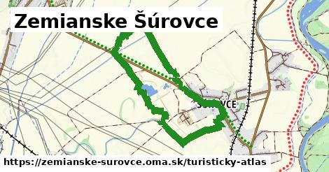 ikona Zemianske Šúrovce: 0 m trás turisticky-atlas v zemianske-surovce