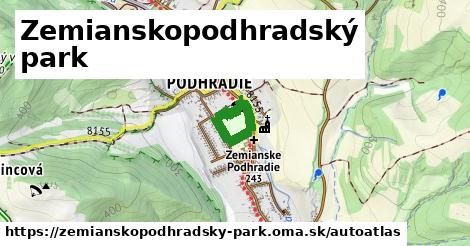 ikona Mapa autoatlas v zemianskopodhradsky-park