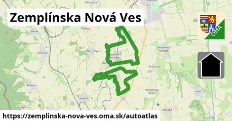 ikona Mapa autoatlas v zemplinska-nova-ves