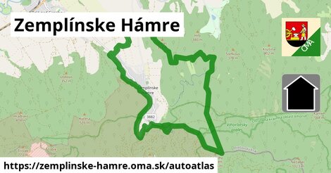 ikona Mapa autoatlas v zemplinske-hamre