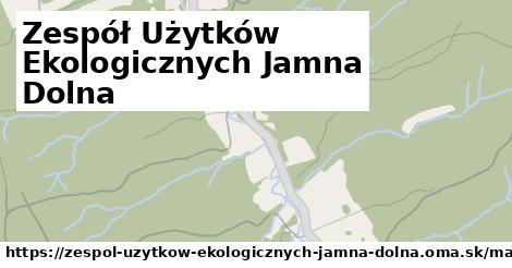 ikona Mapa dopravy mapa-dopravy v zespol-uzytkow-ekologicznych-jamna-dolna