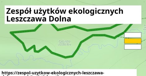 Zespół użytków ekologicznych Leszczawa Dolna