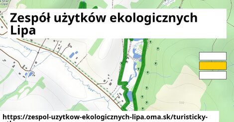 ikona Turistická mapa turisticky-atlas v zespol-uzytkow-ekologicznych-lipa