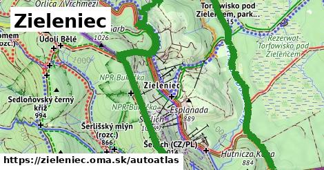 ikona Mapa autoatlas v zieleniec