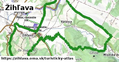 ikona Turistická mapa turisticky-atlas v zihlava