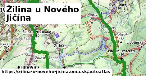 ikona Mapa autoatlas v zilina-u-noveho-jicina