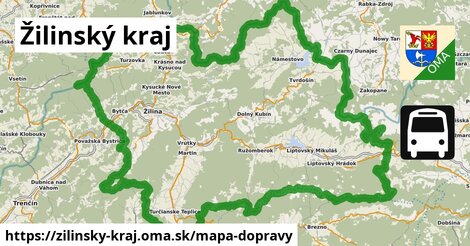 ikona Žilinský kraj: 6 tisíc km trás mapa-dopravy v zilinsky-kraj