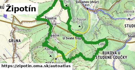 ikona Mapa autoatlas v zipotin