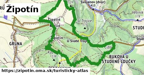 ikona Turistická mapa turisticky-atlas v zipotin