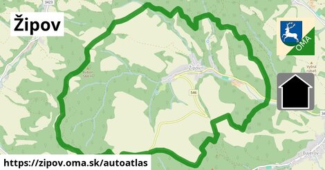 ikona Mapa autoatlas v zipov