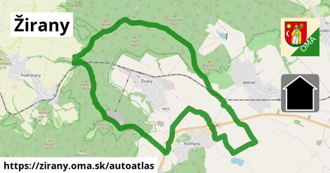 ikona Mapa autoatlas v zirany