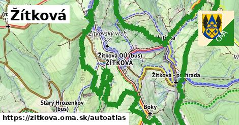 ikona Mapa autoatlas v zitkova