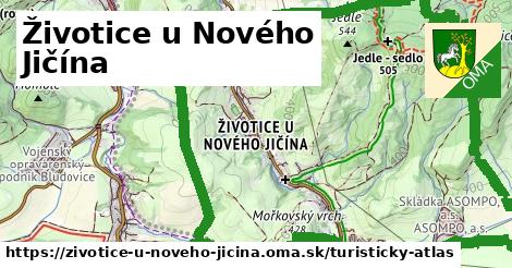 ikona Turistická mapa turisticky-atlas v zivotice-u-noveho-jicina