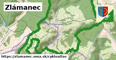 ikona Cyklo cykloatlas v zlamanec