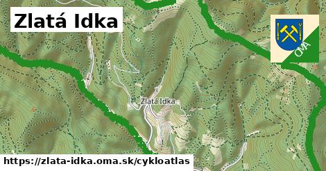 ikona Cyklo cykloatlas v zlata-idka