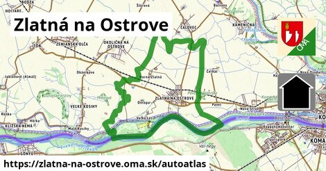 ikona Mapa autoatlas v zlatna-na-ostrove