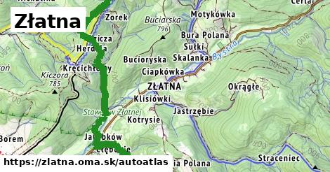 ikona Mapa autoatlas v zlatna