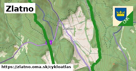 ikona Zlatno: 28 km trás cykloatlas v zlatno