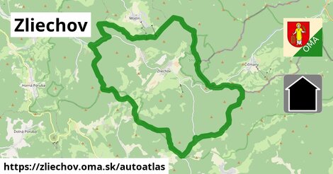 ikona Mapa autoatlas v zliechov