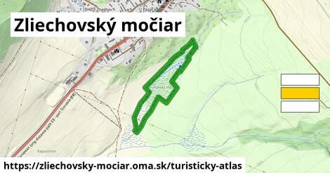 ikona Zliechovský močiar: 0 m trás turisticky-atlas v zliechovsky-mociar