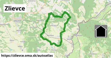 ikona Mapa autoatlas v zlievce