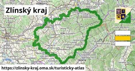 ikona Zlínský kraj: 0 m trás turisticky-atlas v zlinsky-kraj