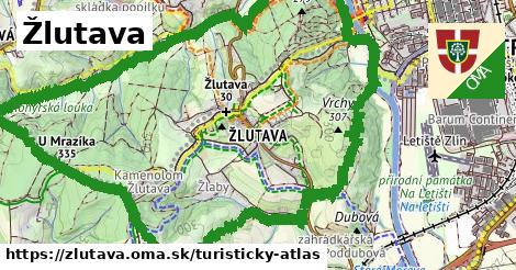 ikona Turistická mapa turisticky-atlas v zlutava