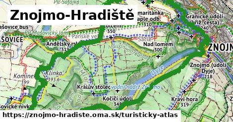 ikona Turistická mapa turisticky-atlas v znojmo-hradiste